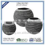 Sandstone Round Large Flower Pots Bronze Finish Flower Container thumbnail-4