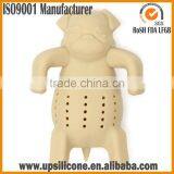 Food Grade BPA Free Cute Dog/pet/ Animal Silicone Tea Infuser , Pug Shape Tea Infuser thumbnail-1