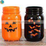 Pumpkin Glass Container for Candles for Holloween Gifts thumbnail-1