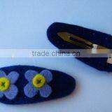 Hot 2017 Best Selling New Product Decorative Custom Handmade High Quality Fabric Felt Cheap Clip Hair Extension thumbnail-1