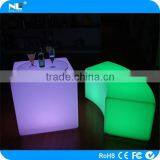 Multi-color Waterproof LED Glow Light Bench Stool / Modern LED Bent Bar Stools thumbnail-5