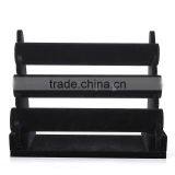 2016 High-end Luxuries 3 Layer Black Velvet Bracelet Holder Display Stand thumbnail-2
