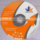 5" 125x3x22.2mm Super Thin Flat Resin Bonded Reinforced Cutting Wheel for Stainless Steel thumbnail-1