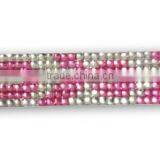 PU Leather Bracelet With Zinc Alloy Locking Part, Hot Sale Gift Leather With Crystal Gem Decoration thumbnail-3