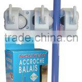 2-Position Magnetic Plastic Broom and Mop Holder thumbnail-1