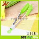 UJ16 9 Inch High Quality Stainless Steel Serving Tongs thumbnail-1