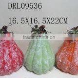 Colorful Pumpkin Ceramic Lantern Festival Holloween Decorations thumbnail-1