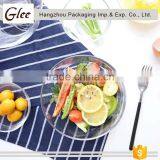 Nice-looking Lovely Wholesale Clear Streak Glass Bowl Sala Glass Bowl For Fruit And Soup thumbnail-1