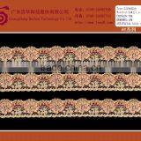 Tricot Floral Embroidered Applique Lace Trimming Fabric for Dress thumbnail-1