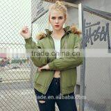 Women's High Quality Winter Coat Padded Bomber Jacket Wholesale thumbnail-2