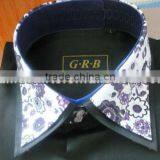 Man Fashion Black Shirts High Double Collar Mens Black Shirts thumbnail-4