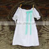 2017 New Arrival Baby Clothes Wholesale Hot Sale White Cotton Cheap Children's Boutique Fashion 3-5 Year Old Girl Dress thumbnail-4