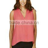 Women Sports Sleeveless Split Back Tank Top for Women thumbnail-1