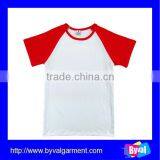 China Cotton Plain Kids T-shirts Super Quality Cheap Color Combination Tshirt for Children thumbnail-4