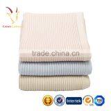 Plain China Knitted Newborn Baby Throw Blanket thumbnail-4