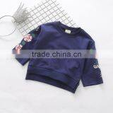 2-8 Years 2017 New Wholesale Autumn Cotton Good Quality Embroidery Flowers Kids Girls Coats thumbnail-5