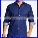 Wholesale High Quality Light Purple Dress Mens Shirt thumbnail-3