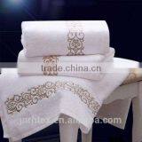 Custom Embroider Cotton Highly Absorbent Soft Hotel Towel Set thumbnail-2