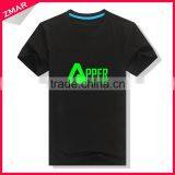 Short Sleeve Wholesale Promotion Printed Logo Black t Shirt thumbnail-1