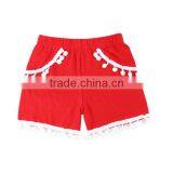 Wholesale Boutique Girl Clothing Kids Summer Shorts With Flutter Bulb Solid Girls' Shorts thumbnail-2
