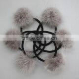Myfur China Factory Price Wholesale Genuine Mink Fur Ball Attach Hair Band thumbnail-2