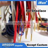 Super AAA+ Quality Men's Basketball Shoes Laces for Casual Sports Sneakers Size - White Faux Sheepskin PU Leather Shoestrings thumbnail-1