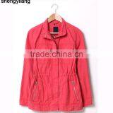 OEM/ODM Women Cotto Baseball Jacket Green Custom Jacket Guangzhou Clothing Manufacturer thumbnail-5