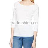 Women's Boat Neck 3/4 Raglan Sleeve T Shirt thumbnail-3