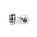 Zinc Based Alloy 3D Spacer Beads Skull Antique Silver thumbnail-3