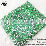 3MM Fluorescent Neon Green Studs Fluo Color Nailhead Hotfix Metal Studs thumbnail-1