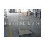 Customized 3 Side Foldable Steel Rolling Carts Workshop Nestable Hand Truck thumbnail-1