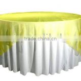 wedding organza overlay and table linens
