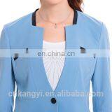 Color Combination Three Quater Sleeve Ladies Suit Fashion Design With Skirt thumbnail-6