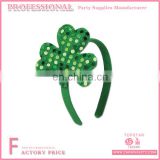 Green Clover Irish Headband Green Sequin And Plastic Party Headband For Party Decoration