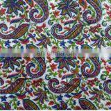 Block Printed Paisley Multi Color Cotton Fabric Sanganeri Jaipuri Wholesale Textile / Fabric / 100% Cotton Fabric thumbnail-2