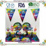 Theme Cartoon Party Tableware Cup Straw Plate Napkins Candy Box Banner Flags Kid's Birthday Party Decorations Supplies thumbnail-1