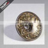 Custom Private Brand Name Logo Clothes Metal Alloy Button For Jeans thumbnail-6