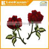 Red Rose Embroidered Patch thumbnail-1
