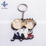 new fashion promotion plastic rubber keychain
