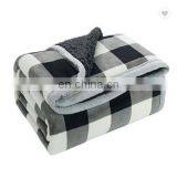 100% Polyester Sherpa Flannel Blanket Two Sides Brushed Cozy Fleece Throw thumbnail-6