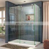 New Fashion Bathroom Glass Shower Screen Sliding Door Stainless Steel Glass Shower thumbnail-7