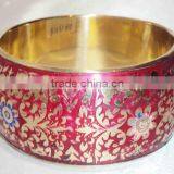 2015 Designer Metal Bangle With Colorful Leaf and Flowers 13469 thumbnail-5