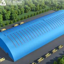 Prefab Steel Structure Space Frame Coal Pile Shed Coal Storage Roof Design thumbnail-2