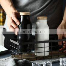 White Black Ceramic Seasoning Cooking Olive Oil Soy Sauce Cruet Bottle Herb & Spice Tools thumbnail-5