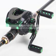 Новый дизайн 6+1BB 7.1:1 передаточное отношение, усилие торможения 6 кг, двойное торможение, металлические CNC-аксессуары двухцветного исполнения, спиннинговый катушка для бейткастинга thumbnail-4