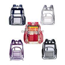 Custom Clear Pvc Waterproof, Backpack Large Capacity Black Children Unisex Backpack School Bags/ thumbnail-1