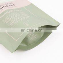 Customized Printed Resealable Food Grade Ziplock Doypack Moisture-proof Zipper Kraft Paper Bag Tea Bag With Tear Notch thumbnail-4