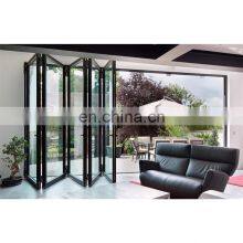 Narrow Frame Thermal Break Exterior Aluminum Double Glazed Bifold Accordion Doors