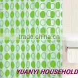 green shower curtain hookless shower curtain