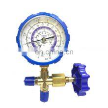Conjunto de manômetros de coletor único em latão CT-466 para sistema de refrigeração HVAC, para carregamento de ar condicionado automotivo e manômetro de coletor único para AC thumbnail-4